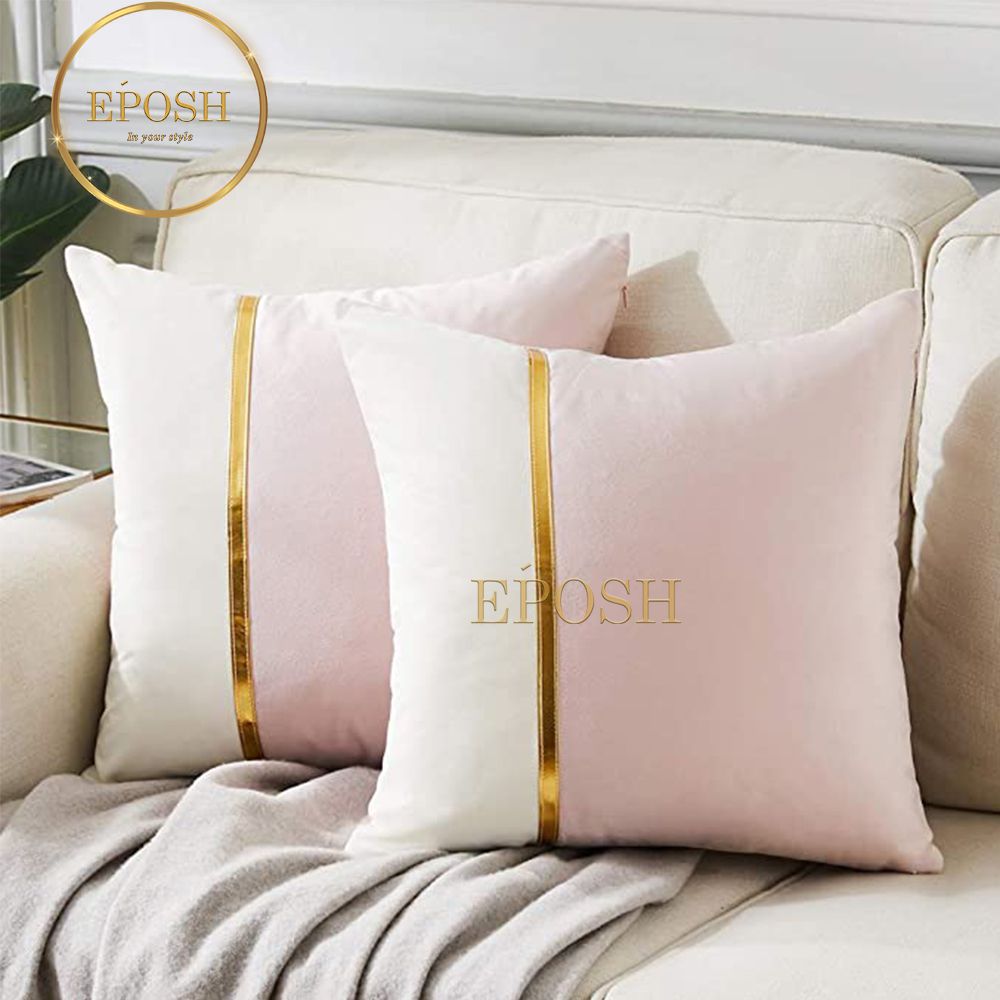 Gold fuzzy clearance pillow