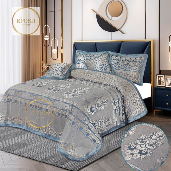 Fancy bridal Palachi Bed Sheet Set 5 Pcs - EP110